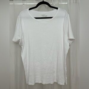 Women’s Time & Tru ribbed knit short sleeved tee shirt. Worn one time